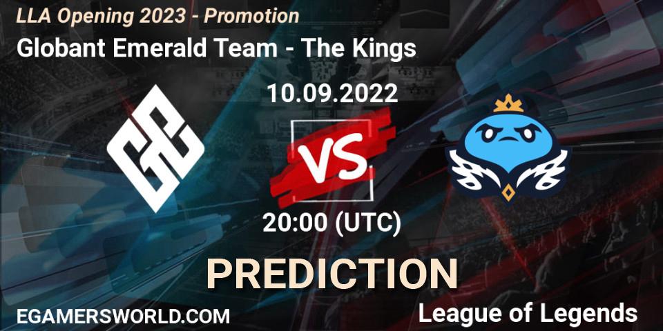 Globant Emerald Team vs The Kings: Match Prediction. 11.09.2022 at 20:00, LoL, LLA Opening 2023 - Promotion