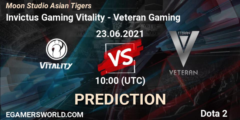 Invictus Gaming Vitality vs Veteran Gaming: Match Prediction. 23.06.21, Dota 2, Moon Studio Asian Tigers