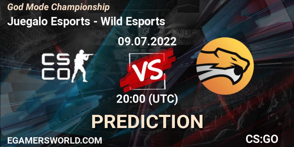 Juegalo Esports vs Wild Esports: Match Prediction. 09.07.2022 at 20:00, Counter-Strike (CS2), God Mode Championship