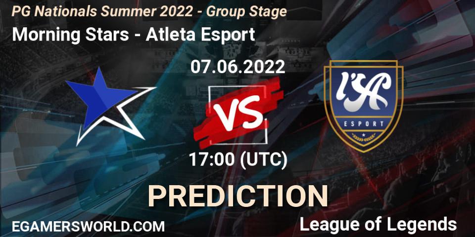 Morning Stars vs Atleta Esport: Match Prediction. 07.06.2022 at 20:00, LoL, PG Nationals Summer 2022 - Group Stage
