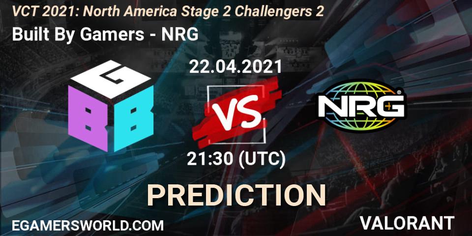 Built By Gamers vs NRG: Match Prediction. 22.04.2021 at 21:30, VALORANT, VCT 2021: North America Stage 2 Challengers 2