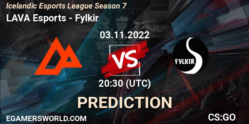 LAVA Esports vs Fylkir: Match Prediction. 03.11.2022 at 20:30, Counter-Strike (CS2), Icelandic Esports League Season 7