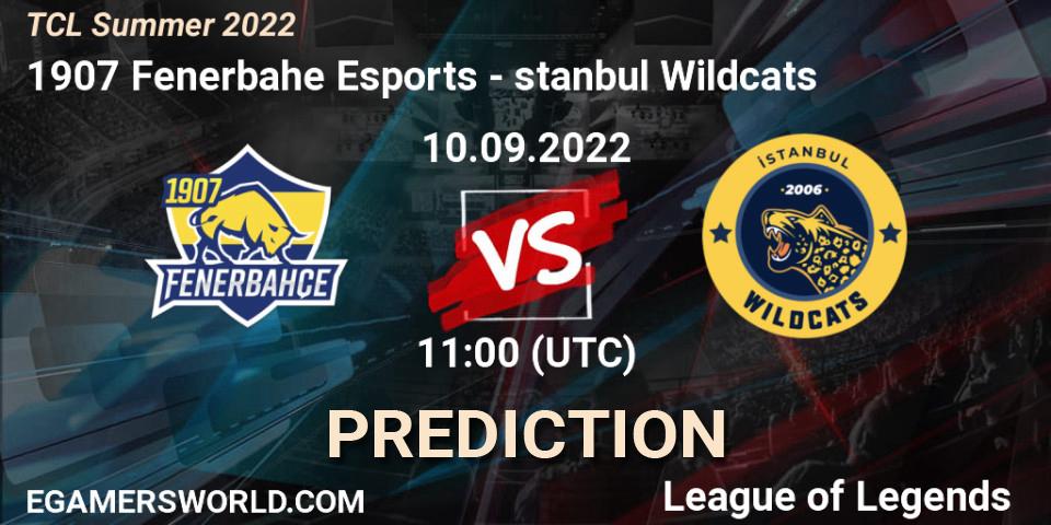 1907 Fenerbahçe Esports vs İstanbul Wildcats: Match Prediction. 10.09.22, LoL, TCL Summer 2022