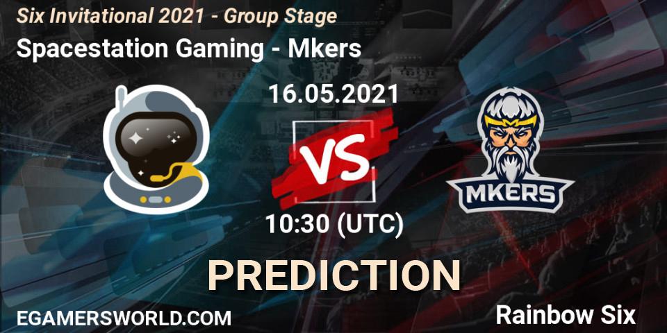 Spacestation Gaming vs Mkers: Match Prediction. 16.05.2021 at 10:30, Rainbow Six, Six Invitational 2021 - Group Stage