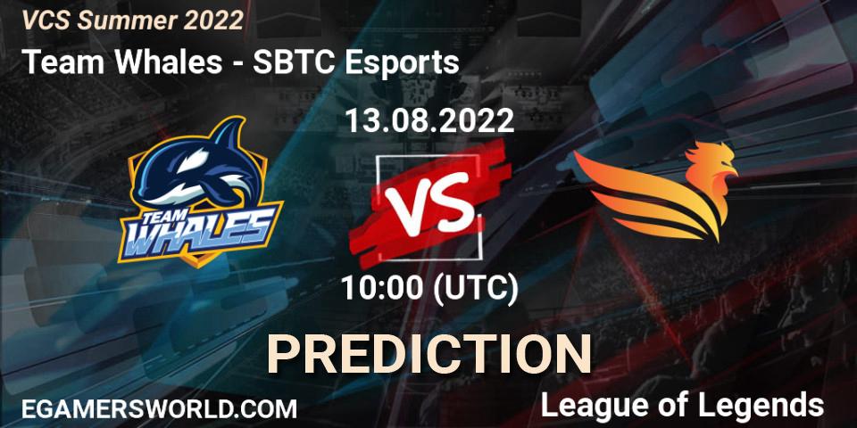 Team Whales vs SBTC Esports: Match Prediction. 13.08.2022 at 10:00, LoL, VCS Summer 2022