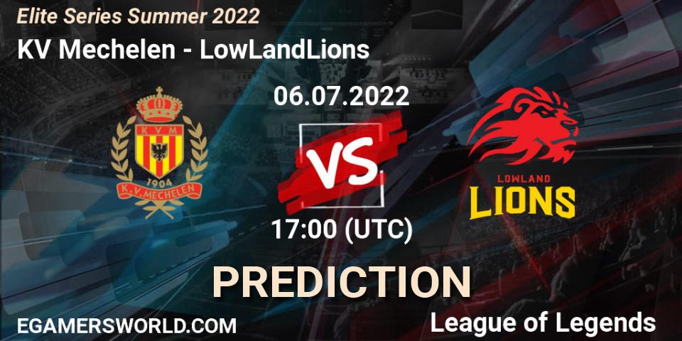 KV Mechelen vs LowLandLions: Match Prediction. 06.07.22, LoL, Elite Series Summer 2022