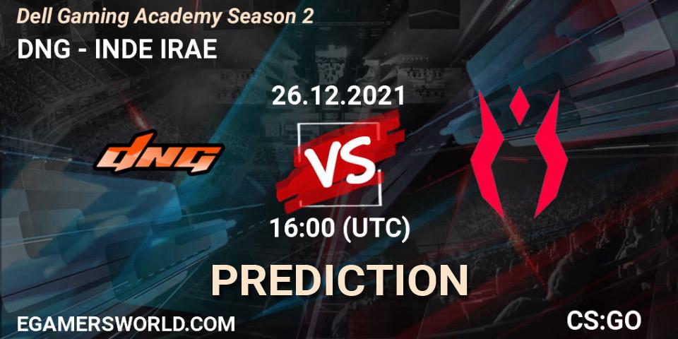 DNG vs INDE IRAE: Match Prediction. 26.12.2021 at 16:05, Counter-Strike (CS2), Dell Gaming Academy Season 2