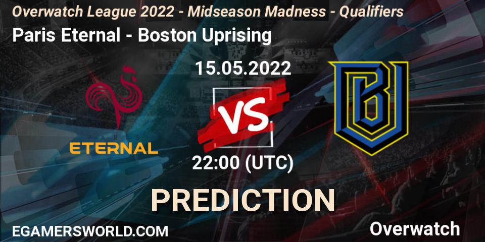 Paris Eternal vs Boston Uprising: Match Prediction. 26.06.22, Overwatch, Overwatch League 2022 - Midseason Madness - Qualifiers