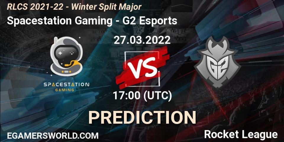 Spacestation Gaming vs G2 Esports: Match Prediction. 27.03.22, Rocket League, RLCS 2021-22 - Winter Split Major