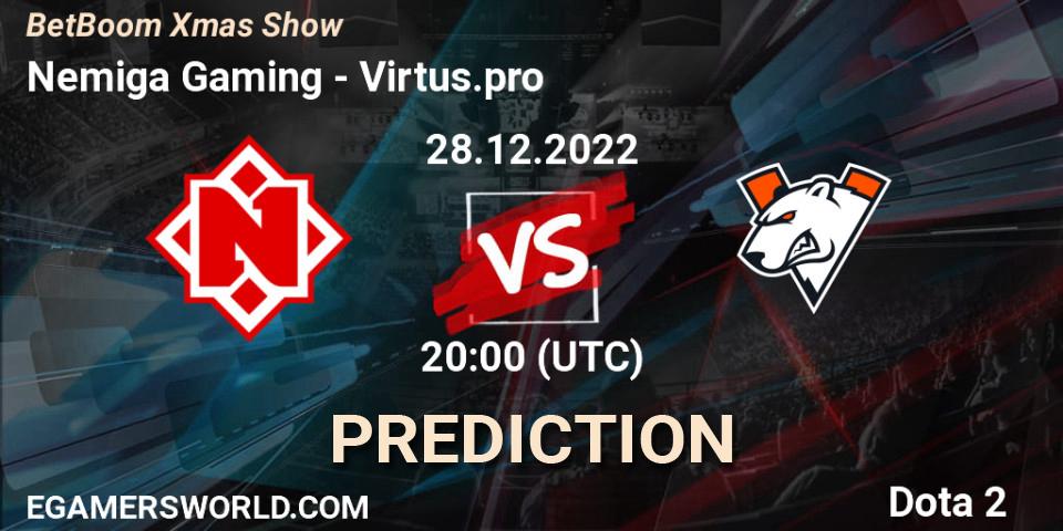 Nemiga Gaming vs Virtus.pro: Match Prediction. 28.12.22, Dota 2, BetBoom Xmas Show