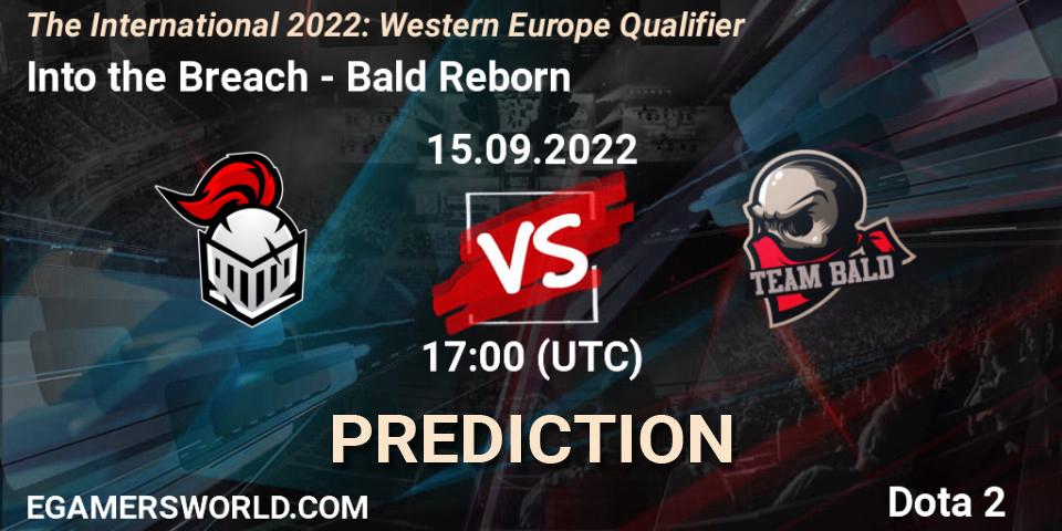 Into the Breach vs Bald Reborn: Match Prediction. 15.09.2022 at 14:41, Dota 2, The International 2022: Western Europe Qualifier