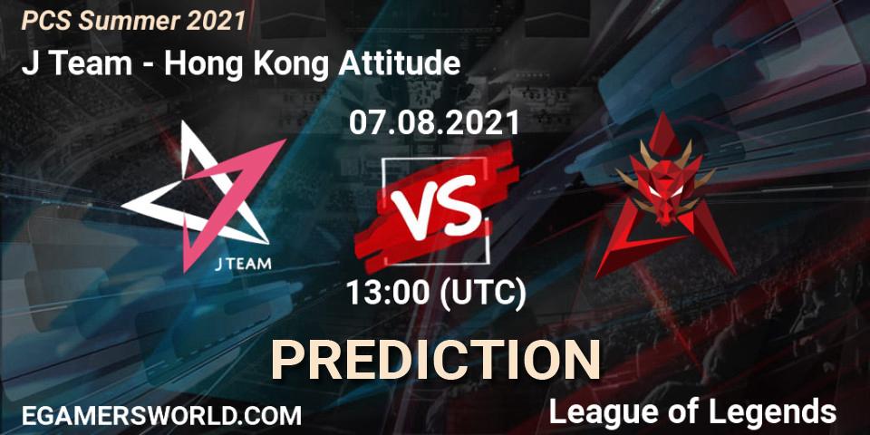 J Team vs Hong Kong Attitude: Match Prediction. 07.08.21, LoL, PCS Summer 2021