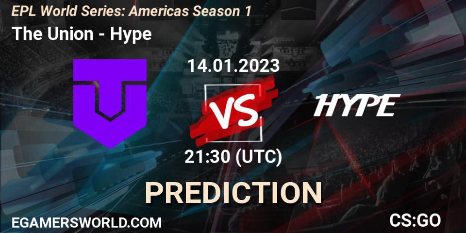 The Union vs Hype: Match Prediction. 14.01.2023 at 21:30, Counter-Strike (CS2), EPL World Series: Americas Season 1