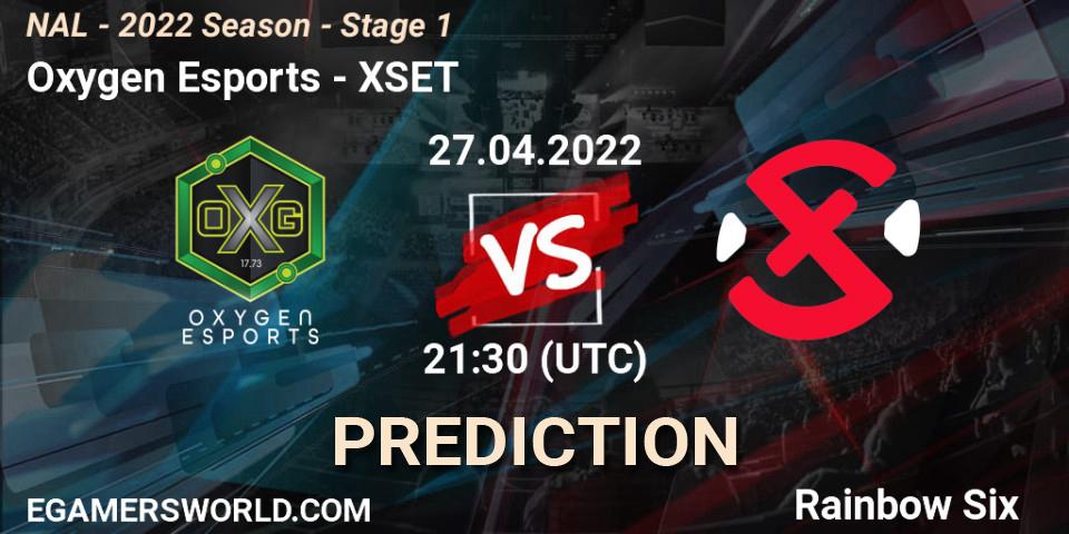 Oxygen Esports vs XSET: Match Prediction. 27.04.2022 at 21:30, Rainbow Six, NAL - Season 2022 - Stage 1