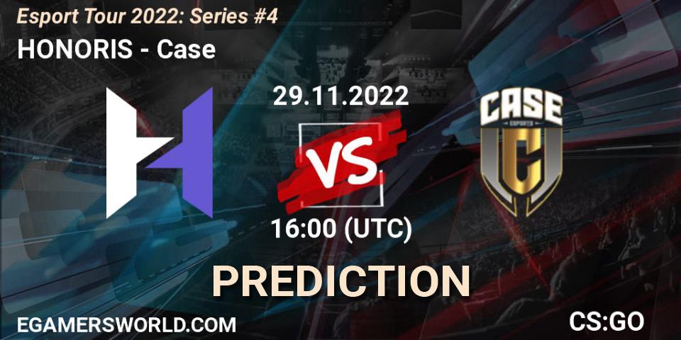HONORIS vs Case: Match Prediction. 29.11.22, CS2 (CS:GO), Esport Tour 2022: Series #4