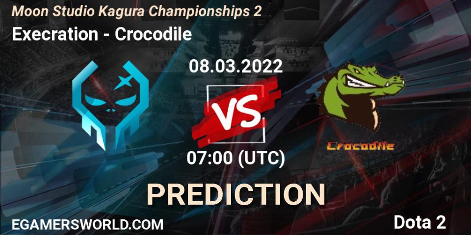Execration vs Crocodile: Match Prediction. 08.03.2022 at 07:47, Dota 2, Moon Studio Kagura Championships 2