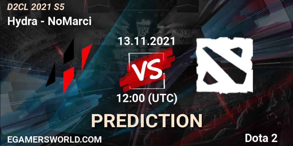 Hydra vs NoMarci: Match Prediction. 13.11.2021 at 12:01, Dota 2, Dota 2 Champions League 2021 Season 5