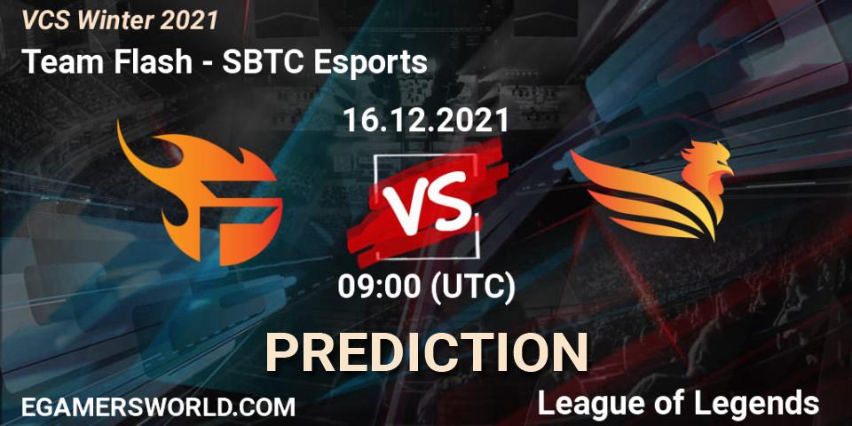 Team Flash vs SBTC Esports: Match Prediction. 16.12.2021 at 09:00, LoL, VCS Winter 2021
