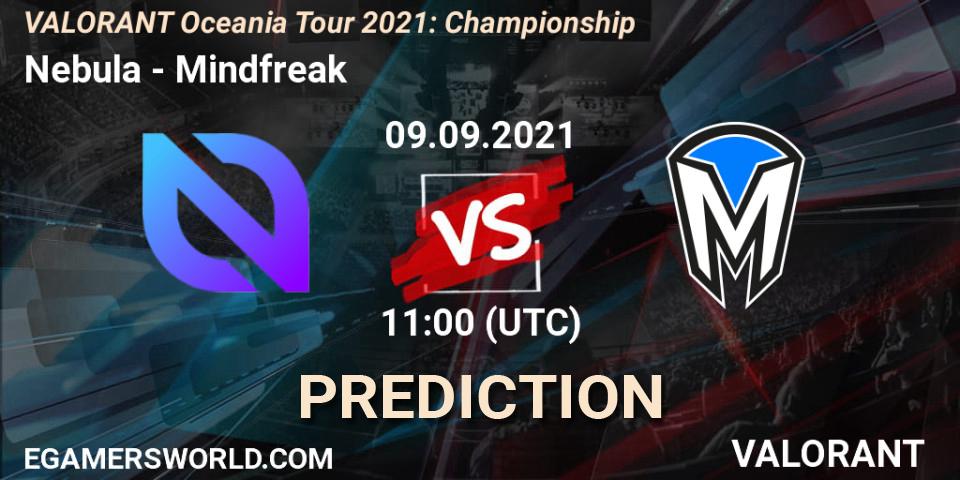 Nebula vs Mindfreak: Match Prediction. 09.09.2021 at 11:00, VALORANT, VALORANT Oceania Tour 2021: Championship