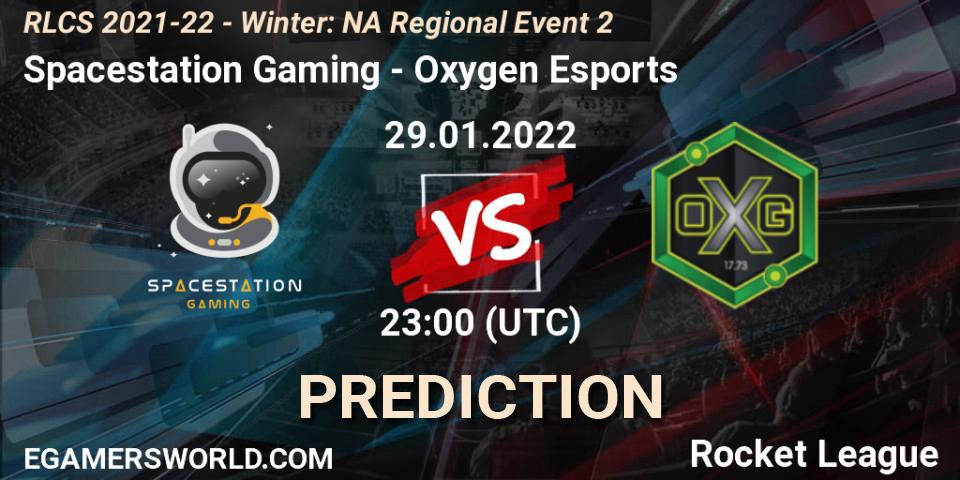 Spacestation Gaming vs Oxygen Esports: Match Prediction. 29.01.2022 at 23:00, Rocket League, RLCS 2021-22 - Winter: NA Regional Event 2