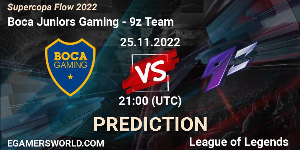 Boca Juniors Gaming vs 9z Team: Match Prediction. 25.11.22, LoL, Supercopa Flow 2022