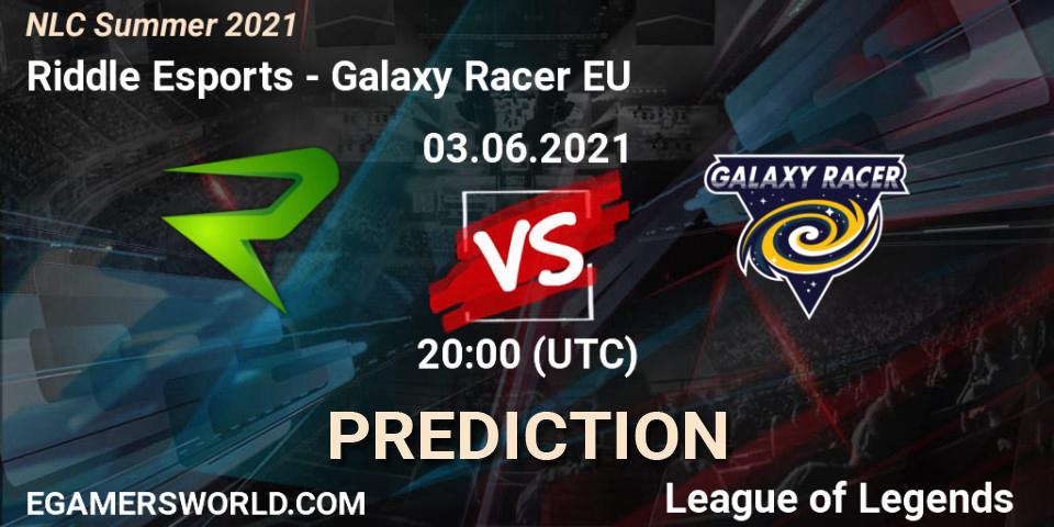 Riddle Esports vs Galaxy Racer EU: Match Prediction. 03.06.2021 at 20:00, LoL, NLC Summer 2021