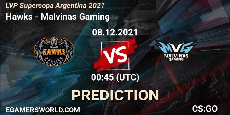 Hawks vs Malvinas Gaming: Match Prediction. 08.12.21, CS2 (CS:GO), LVP Supercopa Argentina 2021