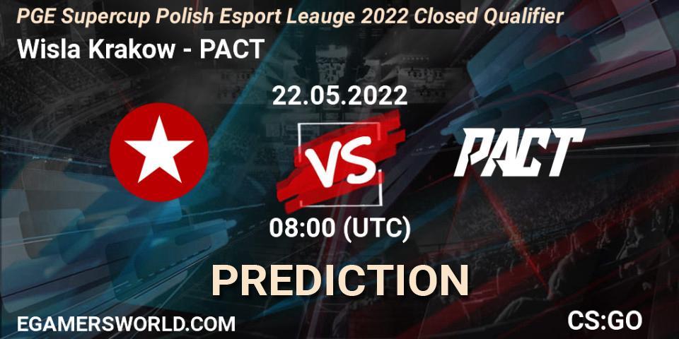 Wisla Krakow vs PACT: Match Prediction. 22.05.22, CS2 (CS:GO), PGE Supercup Polish Esport Leauge 2022 Closed Qualifier