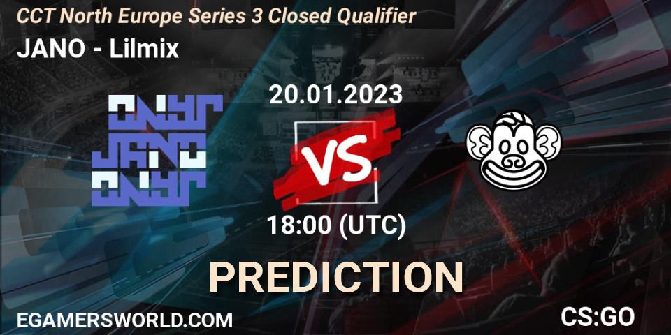 JANO vs Lilmix: Match Prediction. 20.01.23, CS2 (CS:GO), CCT North Europe Series 3 Closed Qualifier