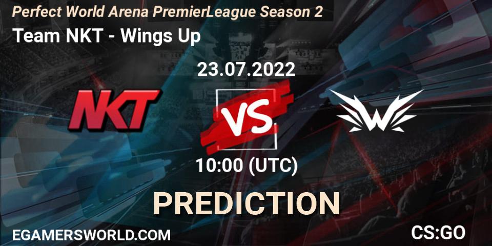 Team NKT vs Wings Up: Match Prediction. 23.07.2022 at 10:00, Counter-Strike (CS2), Perfect World Arena Premier League Season 2