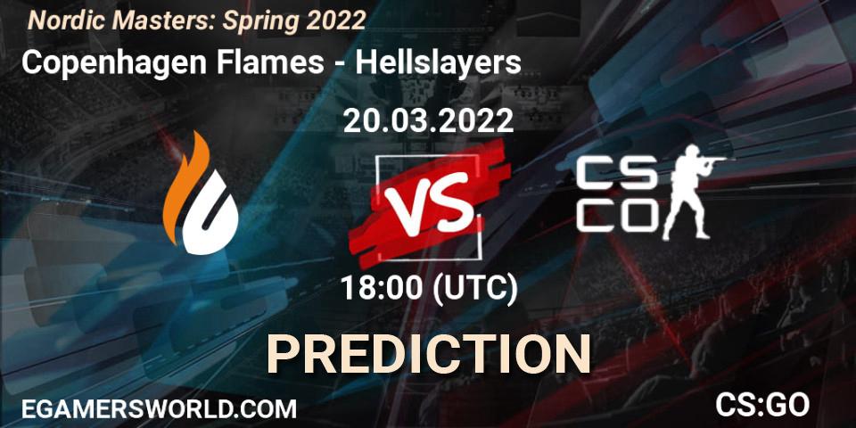 Copenhagen Flames vs Hellslayers: Match Prediction. 20.03.2022 at 18:00, Counter-Strike (CS2), Nordic Masters: Spring 2022
