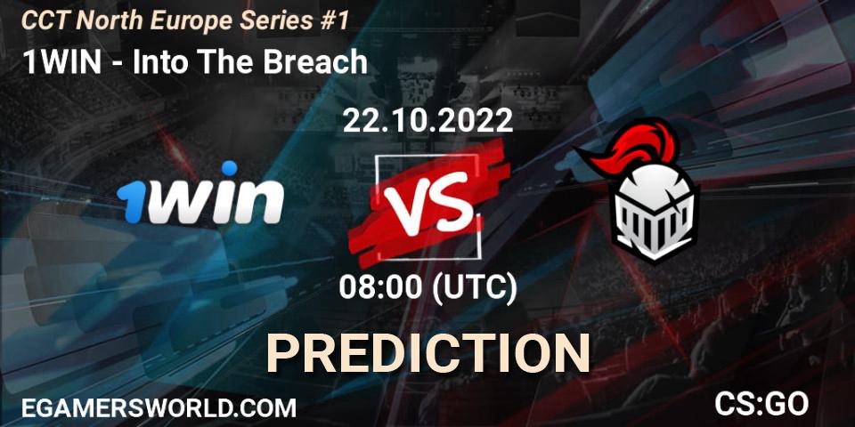 1WIN vs Into The Breach: Match Prediction. 22.10.2022 at 08:00, Counter-Strike (CS2), CCT North Europe Series #1