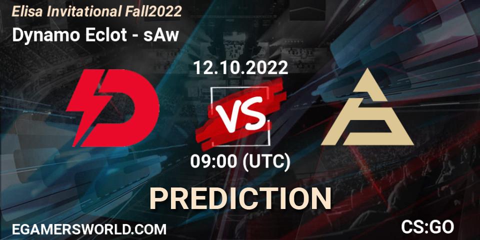 Dynamo Eclot vs sAw: Match Prediction. 12.10.22, CS2 (CS:GO), Elisa Invitational Fall 2022