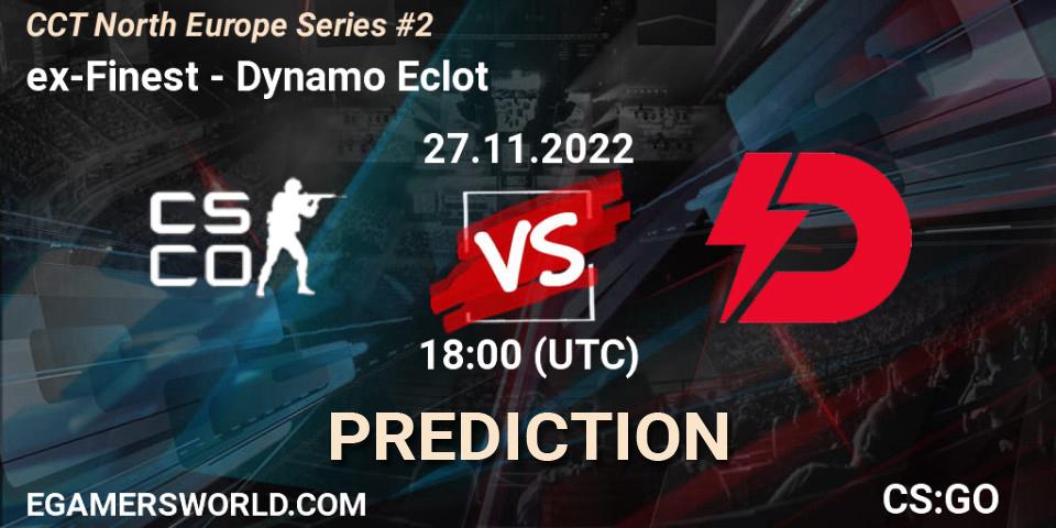 ex-Finest vs Dynamo Eclot: Match Prediction. 27.11.22, CS2 (CS:GO), CCT North Europe Series #2
