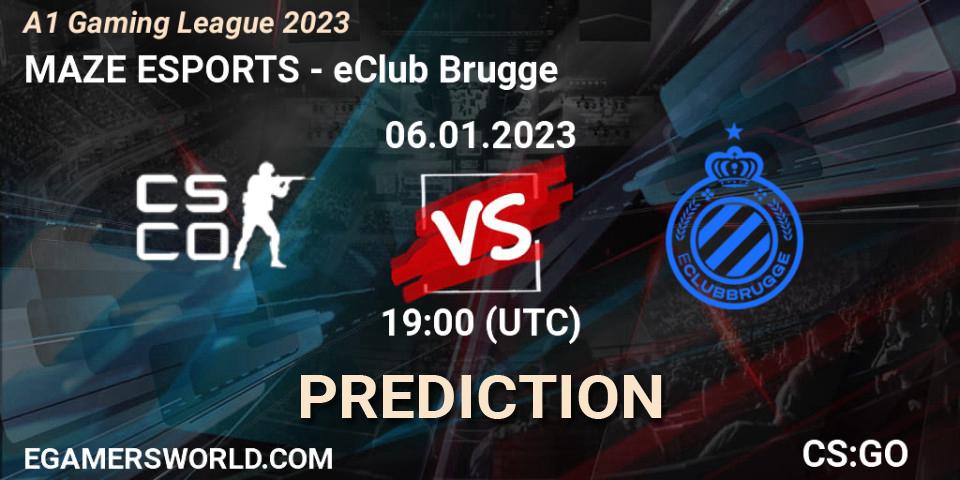 MAZE ESPORTS vs eClub Brugge: Match Prediction. 06.01.2023 at 19:00, Counter-Strike (CS2), A1 Gaming League 2023