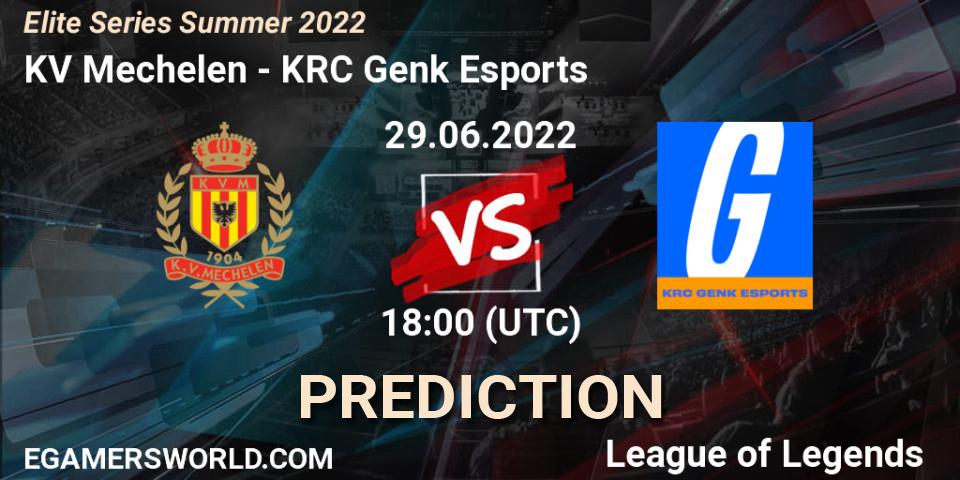 KV Mechelen vs KRC Genk Esports: Match Prediction. 29.06.2022 at 18:00, LoL, Elite Series Summer 2022