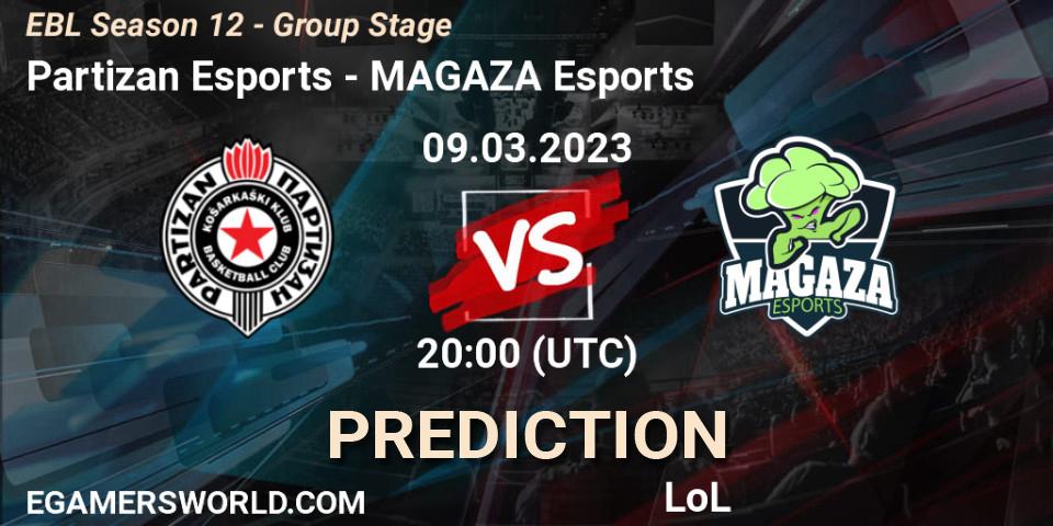 Partizan Esports vs MAGAZA Esports: Match Prediction. 09.03.23, LoL, EBL Season 12 - Group Stage
