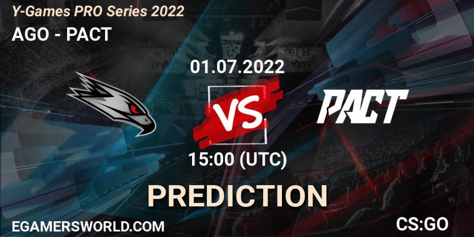 AGO vs PACT: Match Prediction. 01.07.22, CS2 (CS:GO), Y-Games PRO Series 2022