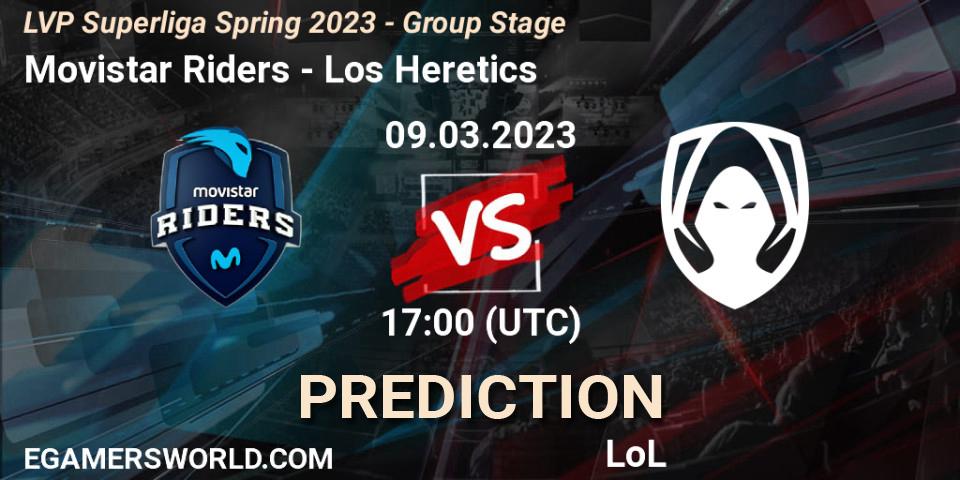 Movistar Riders vs Los Heretics: Match Prediction. 09.03.2023 at 21:00, LoL, LVP Superliga Spring 2023 - Group Stage