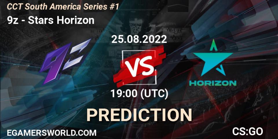 9z vs Stars Horizon: Match Prediction. 25.08.2022 at 18:35, Counter-Strike (CS2), CCT South America Series #1