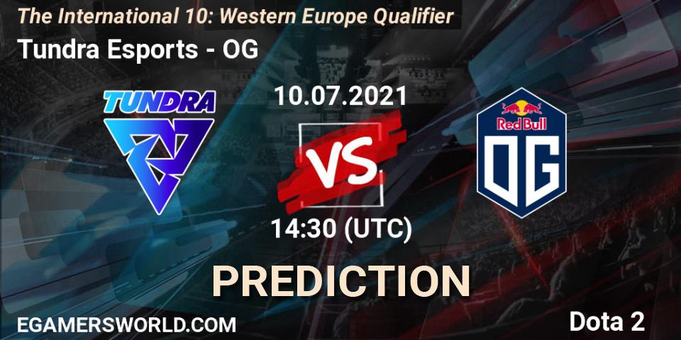 Tundra Esports vs OG: Match Prediction. 10.07.21, Dota 2, The International 10: Western Europe Qualifier