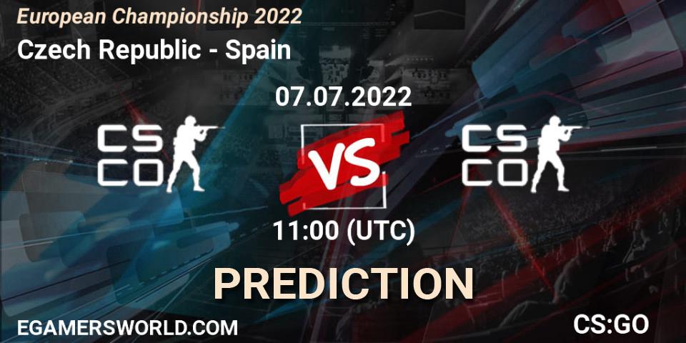Czech Republic vs Spain: Match Prediction. 07.07.22, CS2 (CS:GO), European Championship 2022