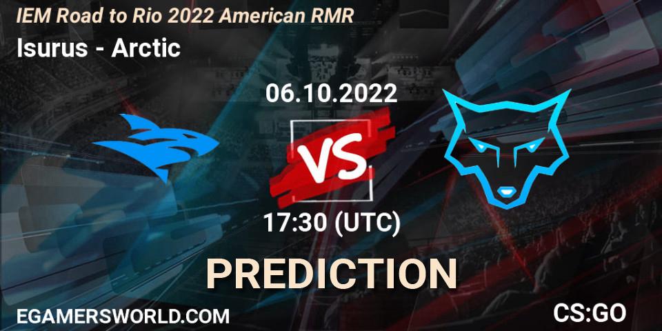 Isurus vs Arctic: Match Prediction. 06.10.22, CS2 (CS:GO), IEM Road to Rio 2022 American RMR