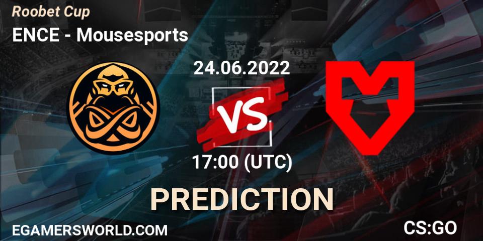 ENCE vs Mousesports: Match Prediction. 24.06.2022 at 17:00, Counter-Strike (CS2), Roobet Cup