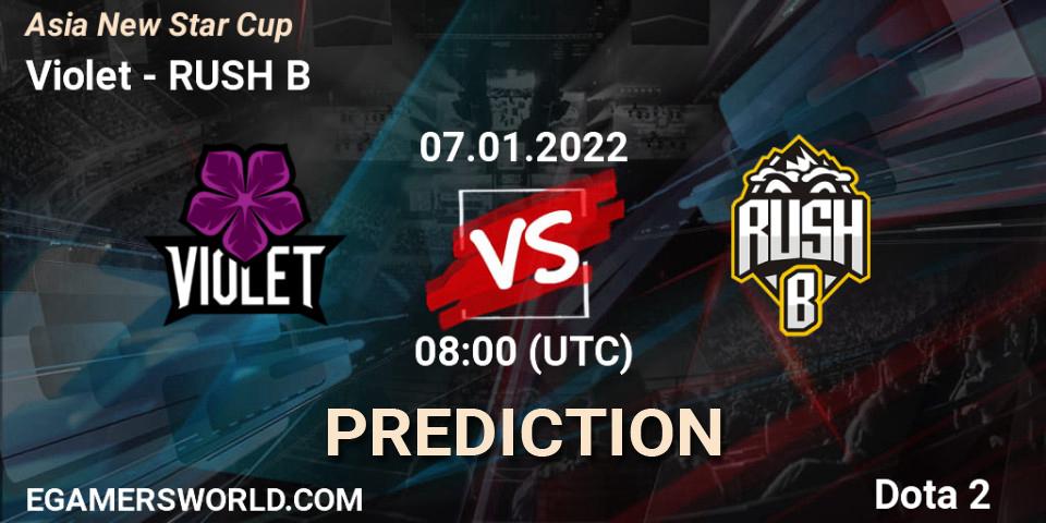 Violet vs Phoenix Gaming: Match Prediction. 07.01.2022 at 11:00, Dota 2, Asia New Star Cup