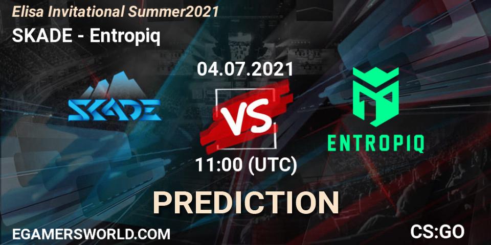 SKADE vs Entropiq: Match Prediction. 04.07.2021 at 11:00, Counter-Strike (CS2), Elisa Invitational Summer 2021