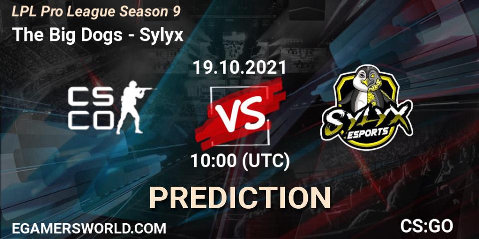 The Big Dogs vs Sylyx: Match Prediction. 19.10.2021 at 09:35, Counter-Strike (CS2), LPL Pro League 2021 Season 3