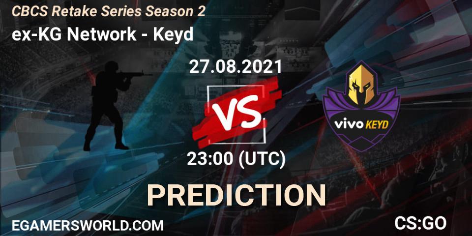 ex-KG Network vs Keyd: Match Prediction. 28.08.2021 at 00:10, Counter-Strike (CS2), CBCS Retake Series Season 2
