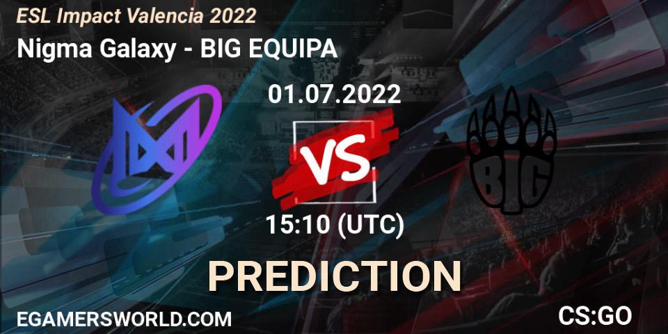 Galaxy Racer Female vs BIG EQUIPA: Match Prediction. 01.07.2022 at 15:20, Counter-Strike (CS2), ESL Impact Valencia 2022