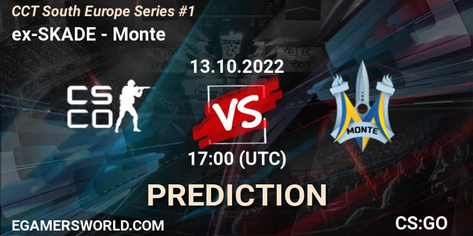 ex-SKADE vs Monte: Match Prediction. 13.10.22, CS2 (CS:GO), CCT South Europe Series #1